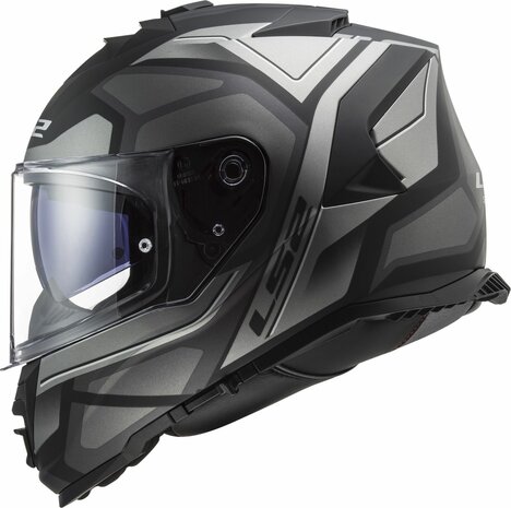 LS2 FF800 Storm II integraalhelm Faster mat titanium