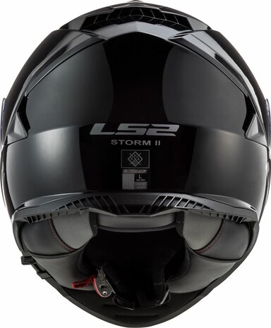 LS2 FF800 Storm II integraalhelm solid glans zwart
