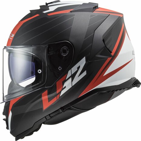 LS2 FF800 Storm II integraalhelm Nerve mat zwart rood