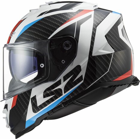 LS2 FF800 Storm II integraalhelm Racer rood blauw wit