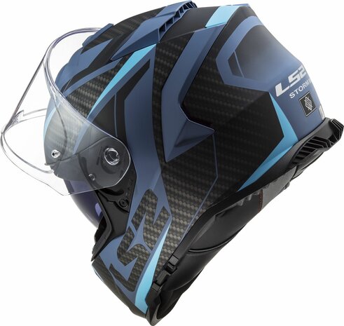 LS2 FF800 Storm II integraalhelm Racer mat blauw