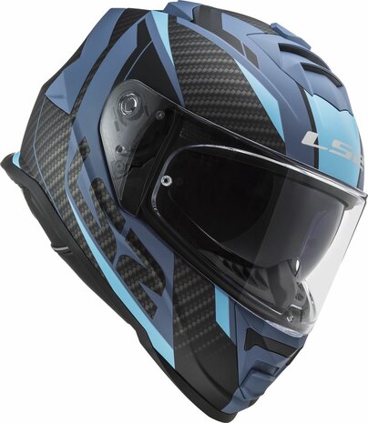 LS2 FF800 Storm II integraalhelm Racer mat blauw