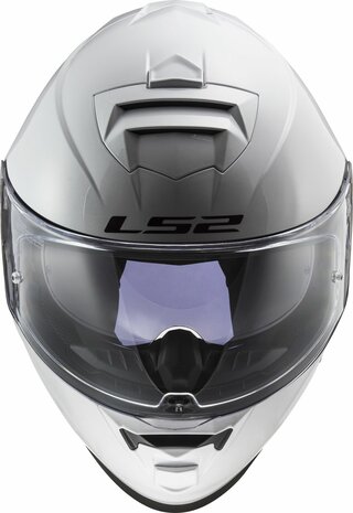 LS2 FF800 Storm II integraalhelm solid glans wit