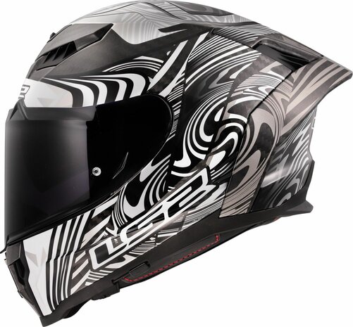 LS2 FF807 Dragon integraalhelm Enthum zilver