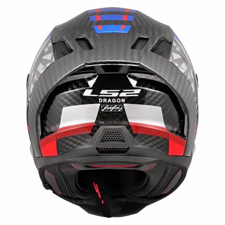 LS2 FF807 Dragon integraalhelm Trax blauw rood