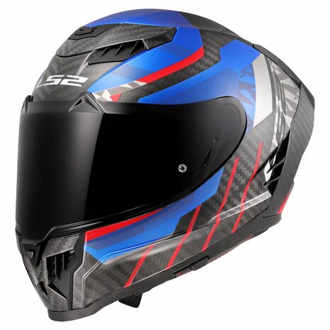 LS2 FF807 Dragon integraalhelm Trax blauw rood