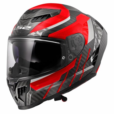 LS2 FF807 Dragon integraalhelm Trax rood