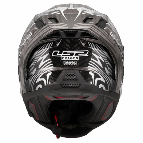 LS2 FF807 Dragon integraalhelm Enthum zilver
