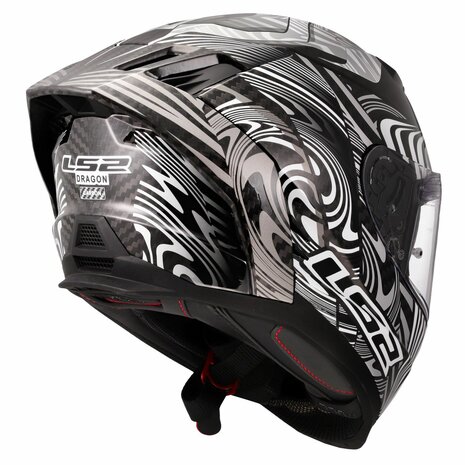 LS2 FF807 Dragon integraalhelm Enthum zilver