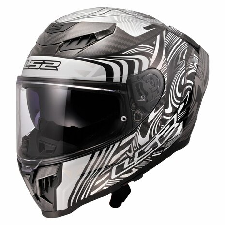 LS2 FF807 Dragon integraalhelm Enthum zilver
