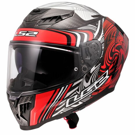 LS2 FF807 Dragon integraalhelm Enthum rood