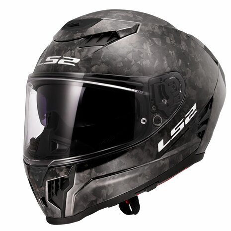 LS2 FF807 Dragon integraalhelm solid forged carbon zwart