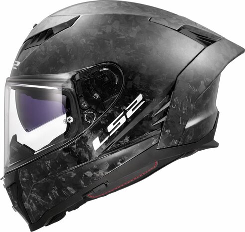 LS2 FF807 Dragon integraalhelm solid forged carbon zwart