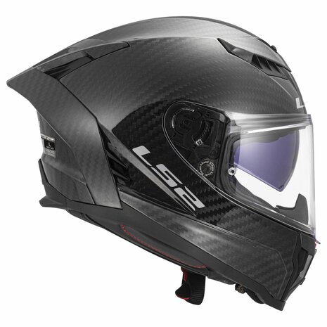 LS2 FF807 Dragon integraalhelm solid mat carbon zwart