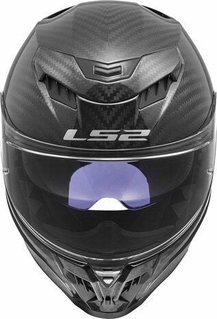LS2 FF807 Dragon integraalhelm solid mat carbon zwart
