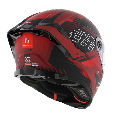 MT Thunder 4 SV Integraal helm Luminence mat rood - Maat XXL