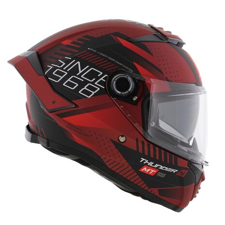 MT Thunder 4 SV Integraal helm Luminence mat rood
