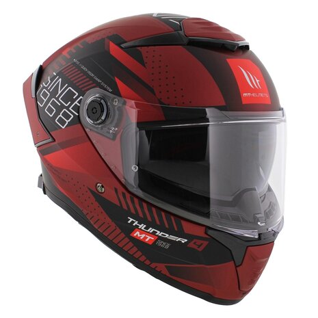 MT Thunder 4 SV Integraal helm Luminence mat rood - Maat XXL