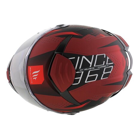 MT Thunder 4 SV Integraal helm Luminence mat rood - Maat XXL