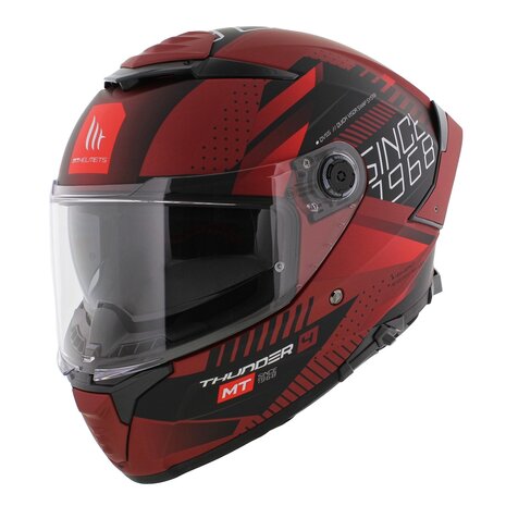 MT Thunder 4 SV Integraal helm Luminence mat rood