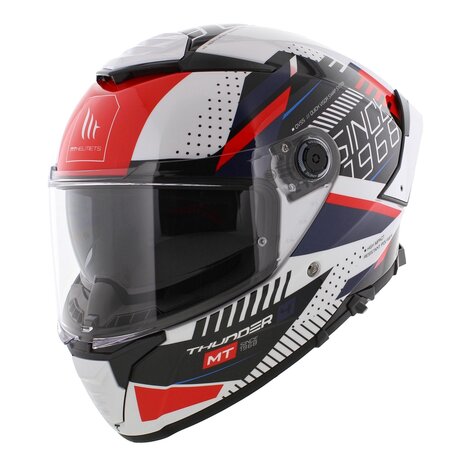 MT Thunder 4 SV Integraal helm Luminence glans wit