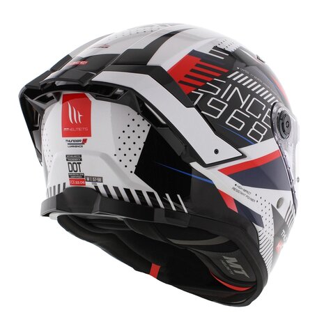 MT Thunder 4 SV Integraal helm Luminence glans wit