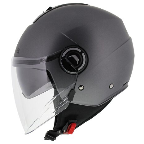 Caberg motorhelm Jet Riviera V4 mat titanium gun metal - Maat S