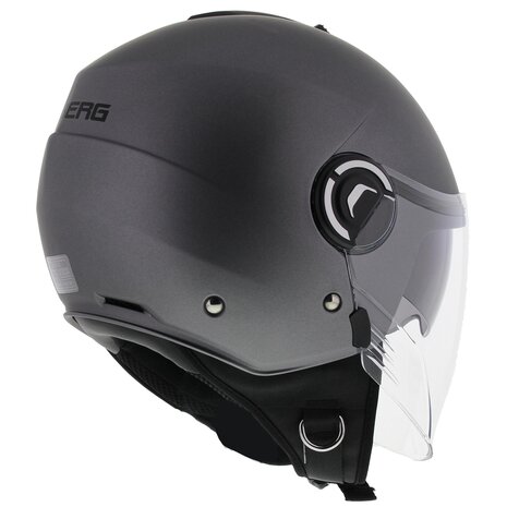 Caberg motorhelm Jet Riviera V4 mat titanium gun metal - Maat S