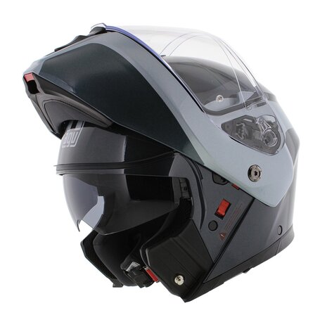 AGV Streetmodular systeemhelm Levico grijs zilver