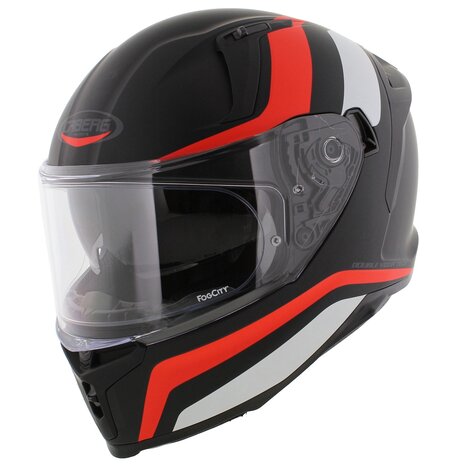 Caberg Avalon Blast Integraalhelm - mat zwart wit rood - Maat XS