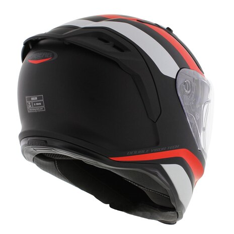 Caberg Avalon Blast Integraalhelm - mat zwart wit rood - Maat XS