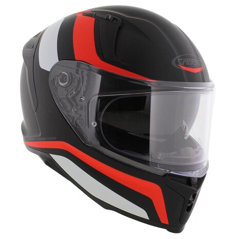 Caberg Avalon Blast Integraalhelm - mat zwart wit rood - Maat XS