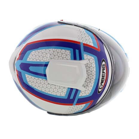 Caberg Systeemhelm Levo Sonar glans wit blauw rood motorhelm - maat S