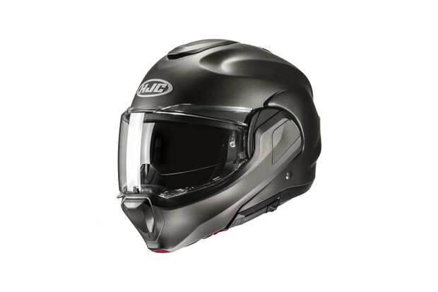 HJC F100 systeemhelm mat titanium grijs