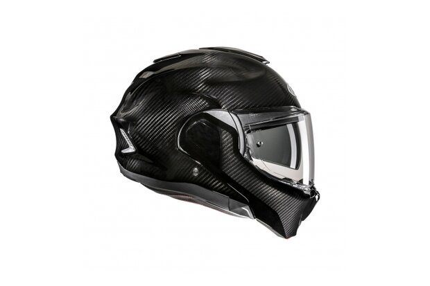 HJC F100 systeemhelm glans carbon zwart