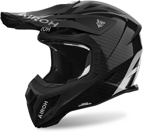 Airoh Aviator Ace 2 crosshelm Carbon glans zwart