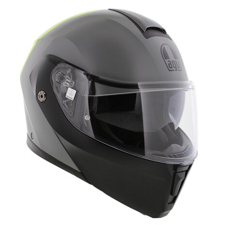 AGV Streetmodular systeemhelm Resia mat grijs zwart fluo geel