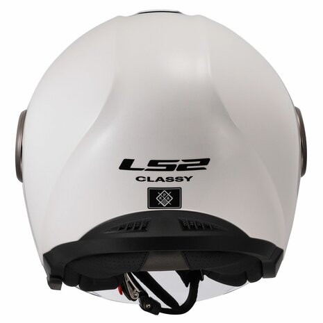 LS2 OF620 Classy jethelm solid glans wit