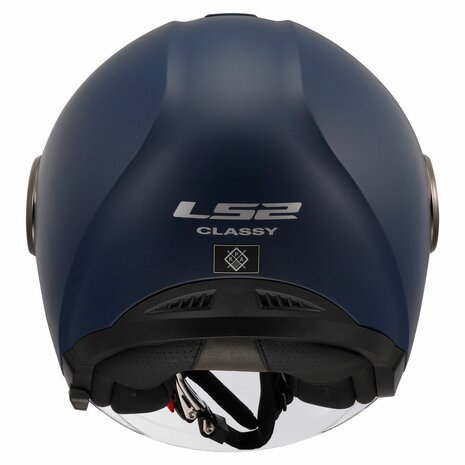 LS2 OF620 Classy jethelm solid navy mat blauw