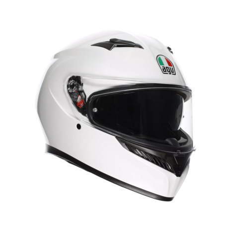 AGV K3 helm mono solid glans wit