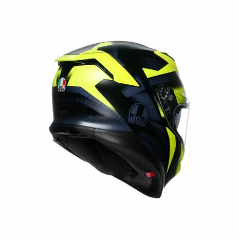 AGV K7 motorhelm Glimpse mat zwart fluo geel