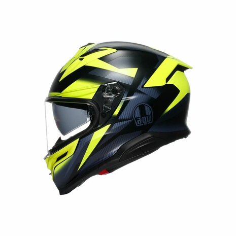 AGV K7 motorhelm Glimpse mat zwart fluo geel