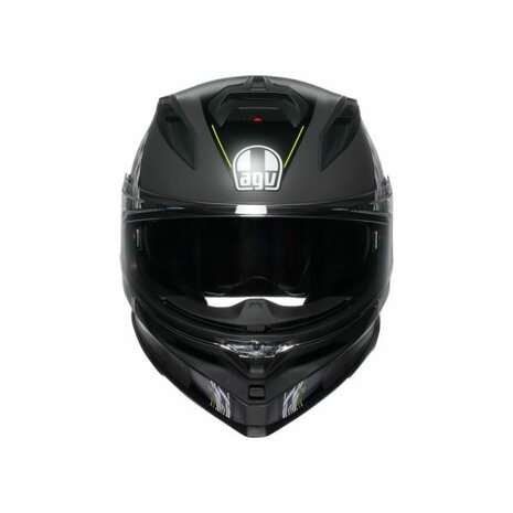 AGV K7 motorhelm Kyber mat zwart grijs fluo geel