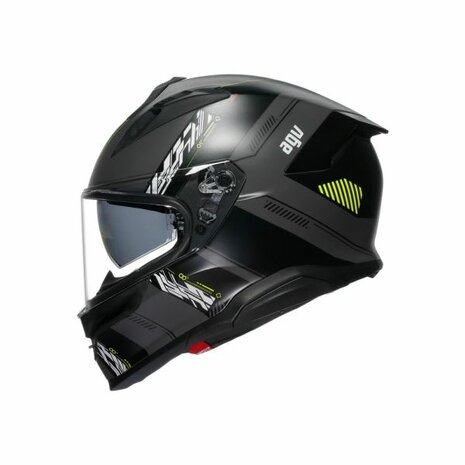 AGV K7 motorhelm Kyber mat zwart grijs fluo geel