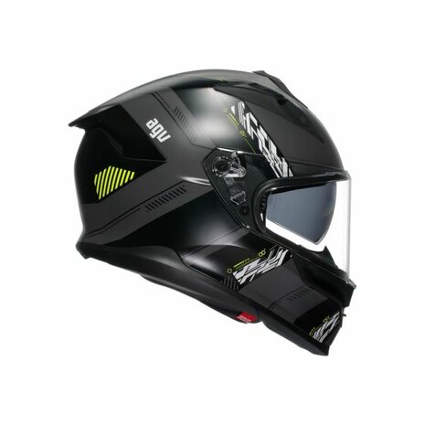 AGV K7 motorhelm Kyber mat zwart grijs fluo geel