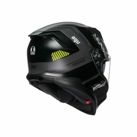 AGV K7 motorhelm Kyber mat zwart grijs fluo geel