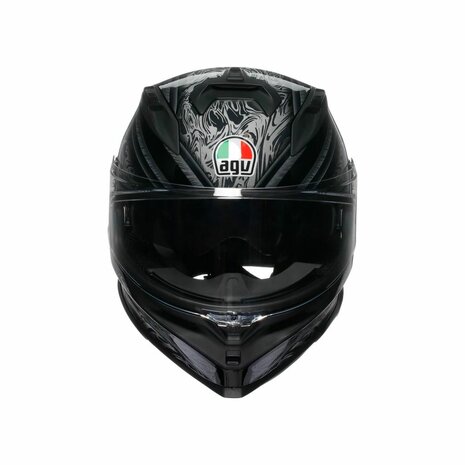 AGV K7 motorhelm Damascus glans zwart zilver