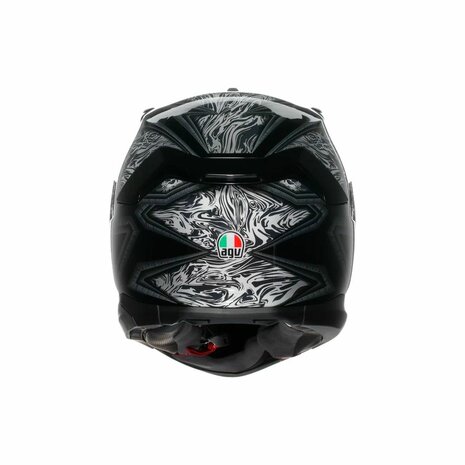 AGV K7 motorhelm Damascus glans zwart zilver