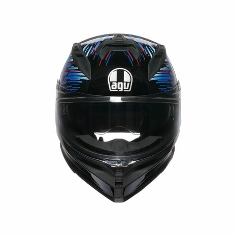AGV K7 motorhelm Genisys zwart blauw grijs