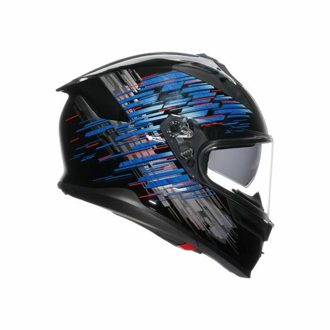 AGV K7 motorhelm Genisys zwart blauw grijs
